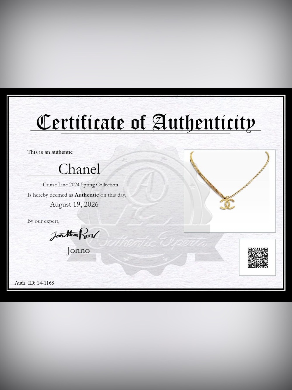 Chanel crystals Quilted Cc Pendant Necklace - Picture 6 of 7
